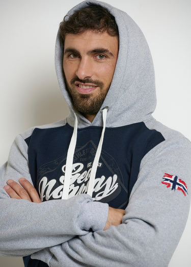 Sweat à capuche avec logo vintage Marine