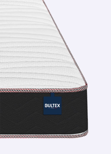 Matelas ferme en mousse anti_acariens, haut. 19cm Blanc