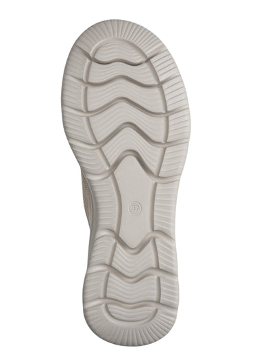 Sneakers sporty à enfiler en maille mesh Taupe