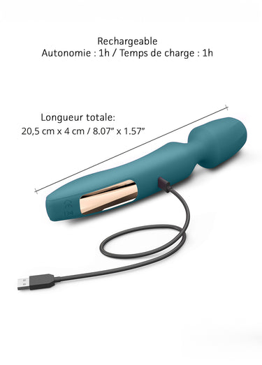 Sextoy 3 en 1 rechargeable R-EVOLUTION Bleu