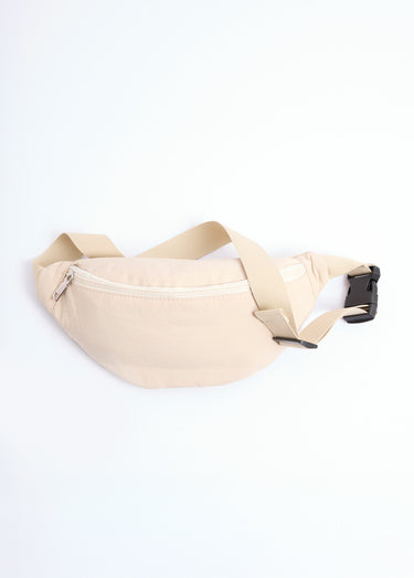 Sac banane en toile style parachute Beige