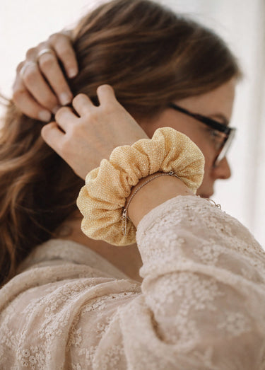 Chouchous fantaisie pour les cheveux Or / argent