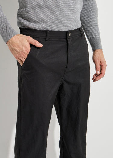 Pantalon de ville en toile stretch Noir