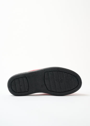 Chaussons mules largeur confort brodés fourrés Bois De Rose