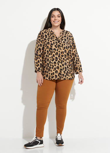 Blouse manches longues motif léopard Leopard