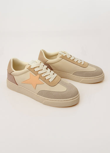 Baskets à lacets avec détail étoile Mauve