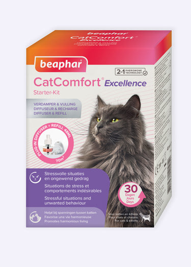 Kit diffuseur anti stress 30J chat/chaton Blanc