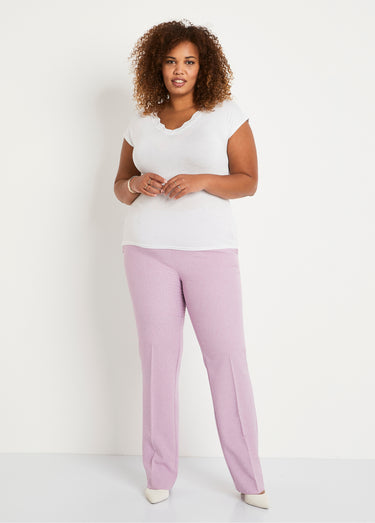 Pantalon droit ceinture semi-élastiquée Parme