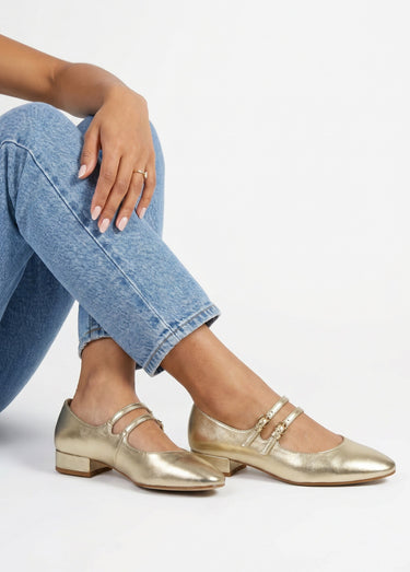 Ballerines babies à brides, simili cuir Dore