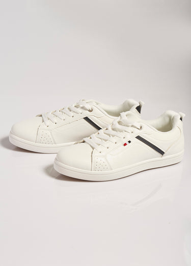 Baskets épurées sportswear chic Blanc