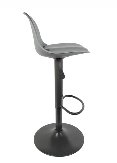 Set 2 Tabourets de bar en simili, 1G Gris