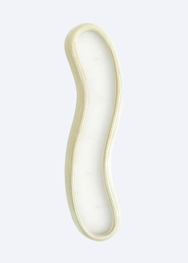 Bougie design en céramique, long 30cm Vert