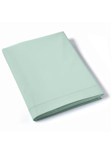 Drap plat percale de coton uni REPOS Mousse