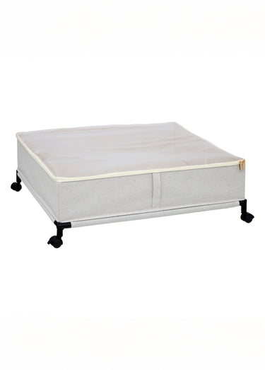 Housse de rangement à roulettes, 66x60cm Beige
