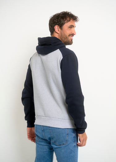 Sweat à capuche avec logo vintage Gris Melange