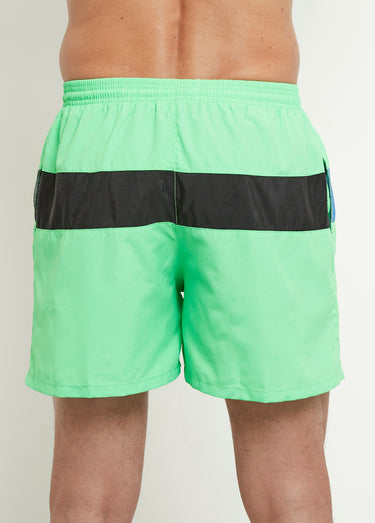 Caleçon de bain style sportif Vert Vif