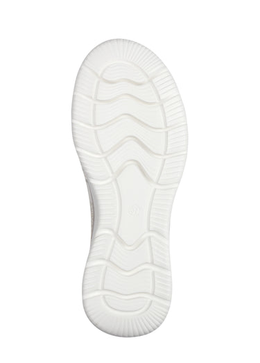 Baskets compensées en maille sans lacets Beige