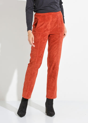 Pantalon droit taille élastiquée velours milleraies Epice