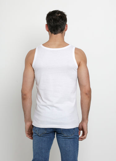 Maillots de corps coton, forme débardeur Blanc