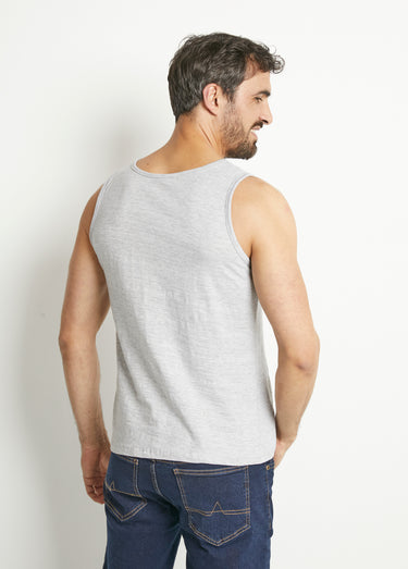 Débardeur sans manches encolure ronde Gris