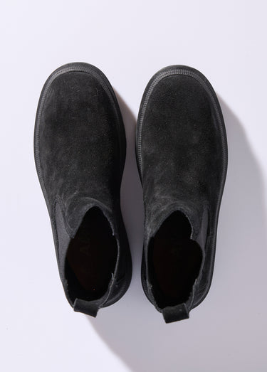 Boots Chelsea compensées et montantes Noir