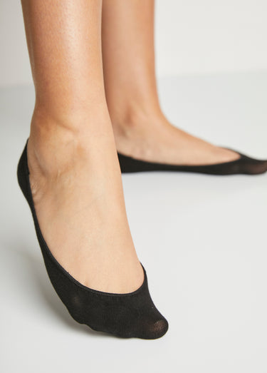 Socquettes invisibles + silicone talon Noir Lot3