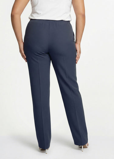 Pantalon droit taille semi-élastiquée Marine