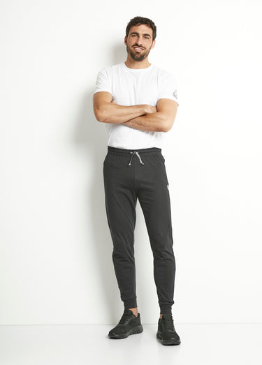 Pantalon de jogging taille élastiquée Noir