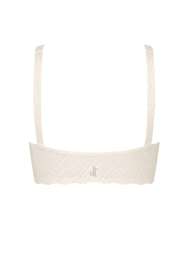 Brassière microfibre graphique Blanc