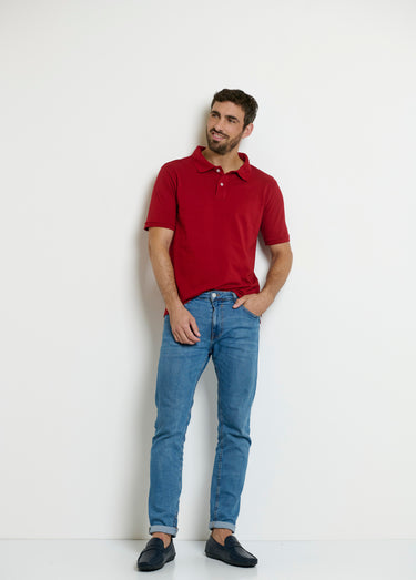 Polo manches courtes col pointe Bordeaux