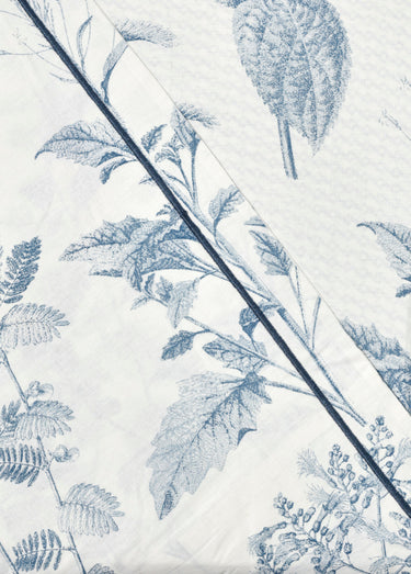 Parure de lit 3 pièces avec housse de couette, bucolique Blanc