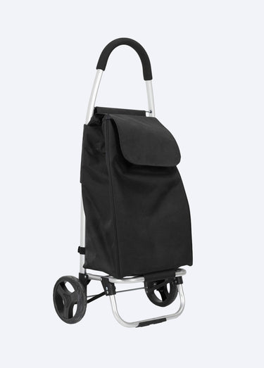 Chariot de shopping déperlant pliable Noir