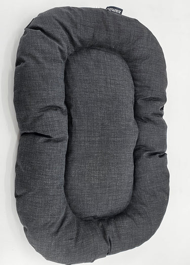 Coussin ovale rembourré pour animaux Noir