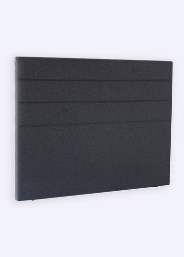Tête de lit Lignes en mousse, haut. 120cm Jersey Gris Fonce
