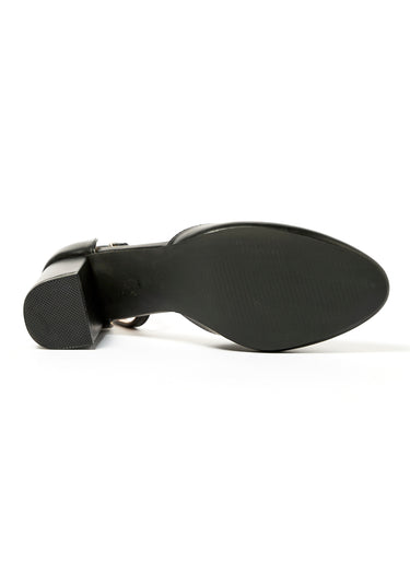 Escarpins bride cheville et talon haut Noir