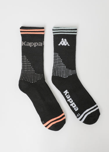 Lot de 2 Chaussettes techniques à côtes Noir