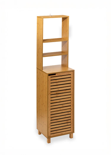 Meuble en bambou, 1 porte + étagère Bambou