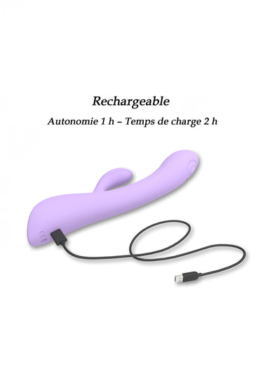 Sextoy double stimulation Bunny & Clyde Mauve