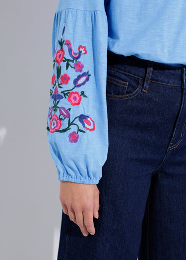Jean large 5 poches taille haute Brut