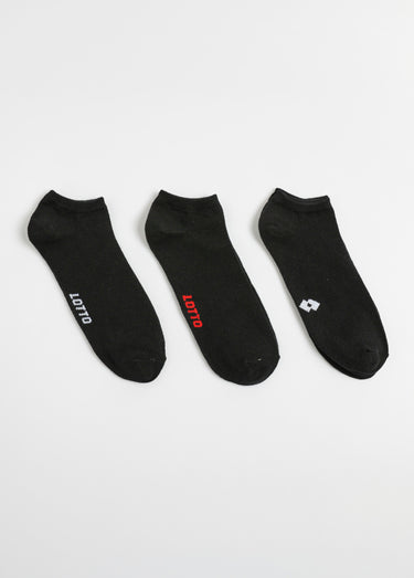 Lot de 3 Socquettes de sport, assorties Noir