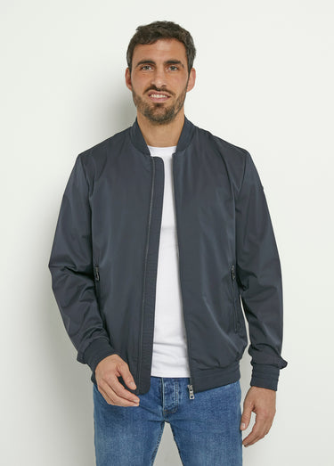 Veste zippée façon teddy Marine