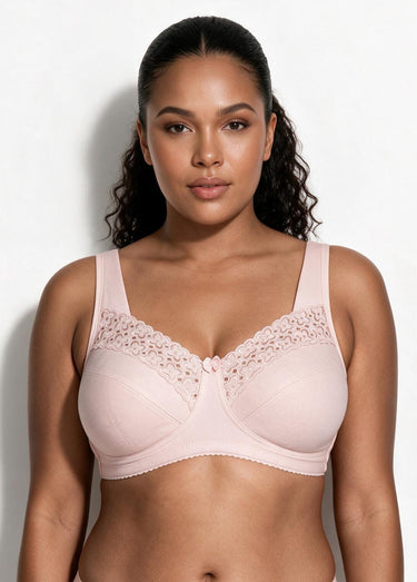Soutien-gorge sans armatures brodé Petale