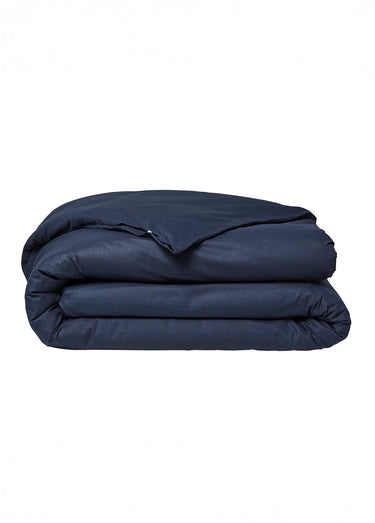 Housse de couette coton uni Navy