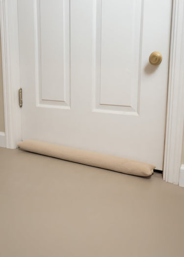 Boudin bas de porte en fausse fourrure Beige