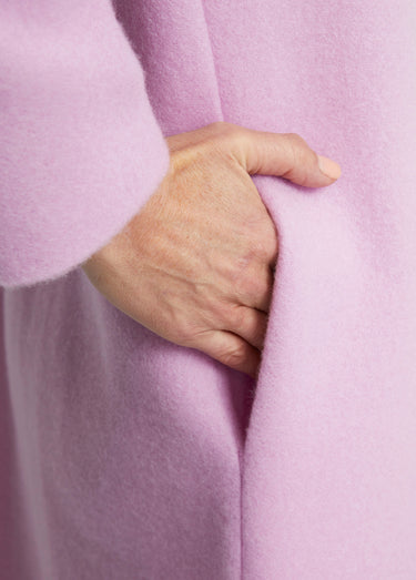 Peignoir zippé maille Courtelle® Lilas