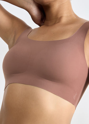 Brassière invisible microfibre Cacao