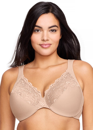 Soutien-gorge WonderWire décolleté dentelle Chair