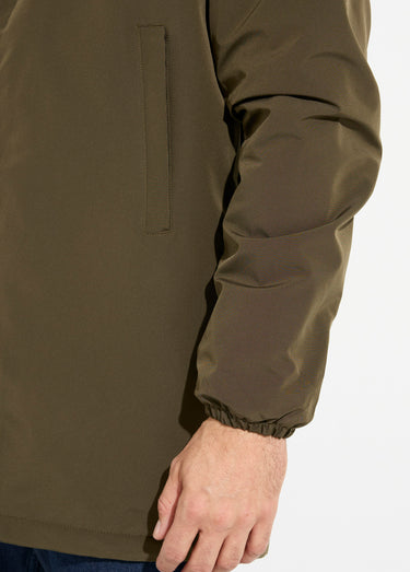 Parka longue fourrée avec capuche Kaki