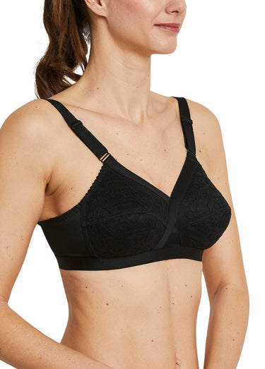 Soutien-gorge sans armatures croisé - lot de 2 Noir Lot2