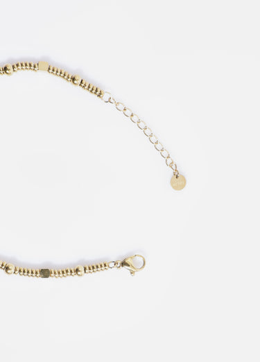 Bracelet maille souple acier inoxydable Dore